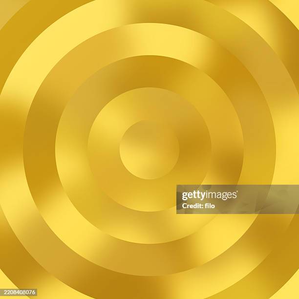 gold golden concentric circles abstract background - copper texture background stock illustrations