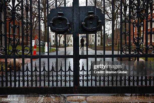 Cambridge, MA Johnston Gate at Harvard Yard.