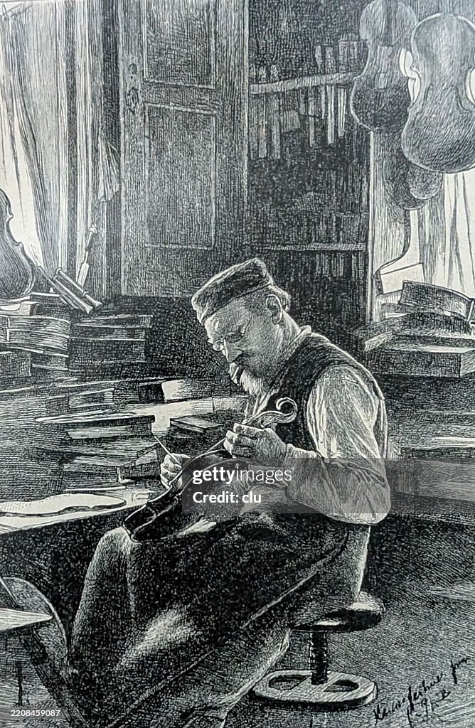 Violin maker in Mittenwald