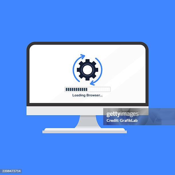 82 Computer Screen Loading Bar Stock Photos, High-Res Pictures, and ...