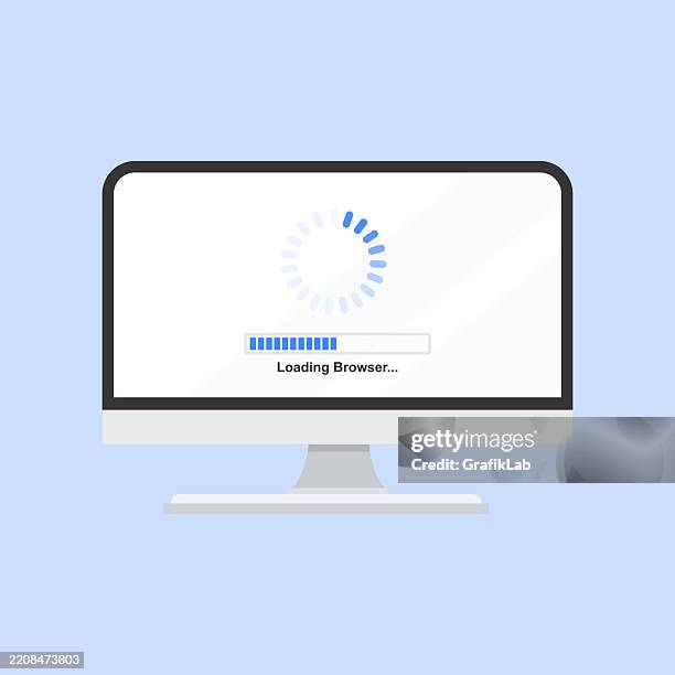 82 Computer Screen Loading Bar Stock Photos, High-Res Pictures, and ...