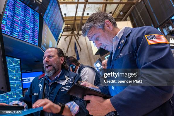 New York Stock Exchange Opens After Trump's Tariffs Sank Markets on Thursday New York Stock Exchange Opens After Trump's Tariffs Sank Markets on Thursday
