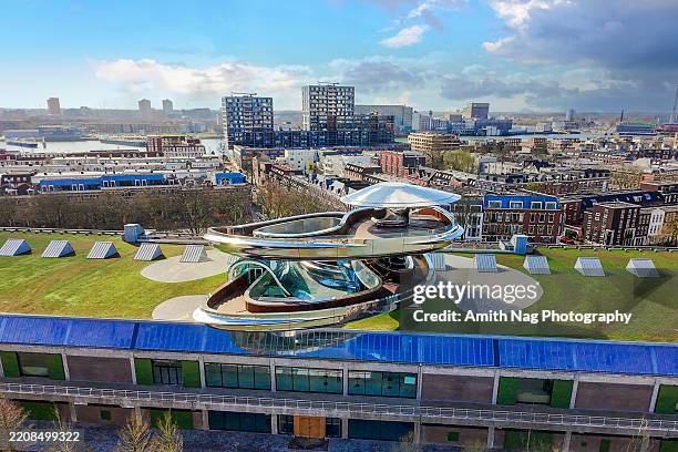 fenix museum in rotterdam - rotterdam stock pictures, royalty-free photos & images