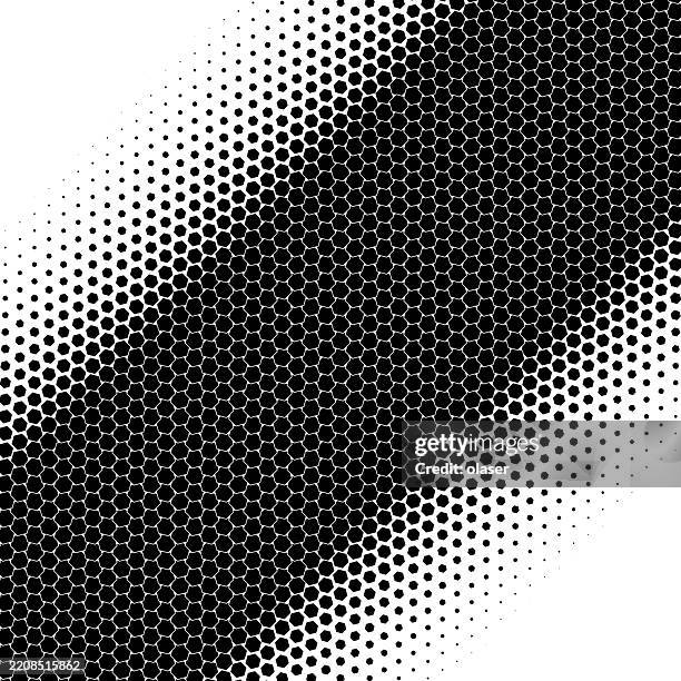 Unique Hexagonal Pattern A Unique Black And White Hexagonal Pattern With Gradient Effects High ...