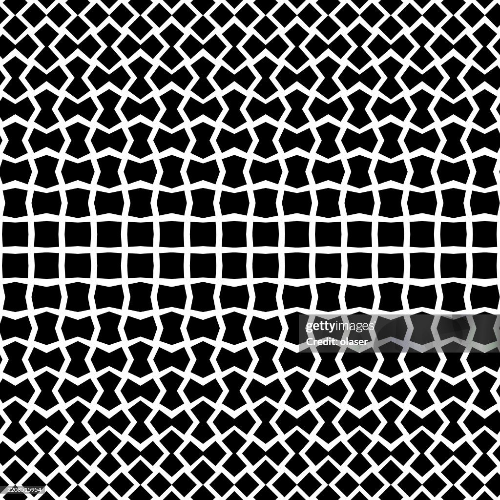 A Striking Black And White Geometric Pattern Showcasing Intricate ...