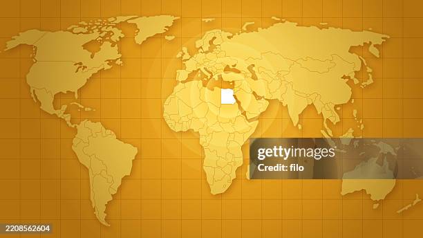 egypt country outline focus circles influence map background - ancient egypt map stock illustrations