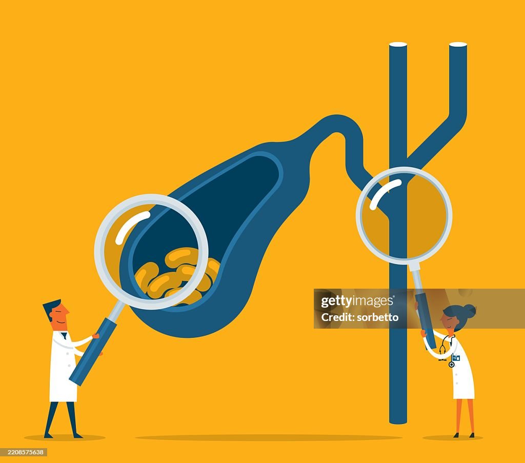 Gallbladder - Magnifying Glass - Analyzing