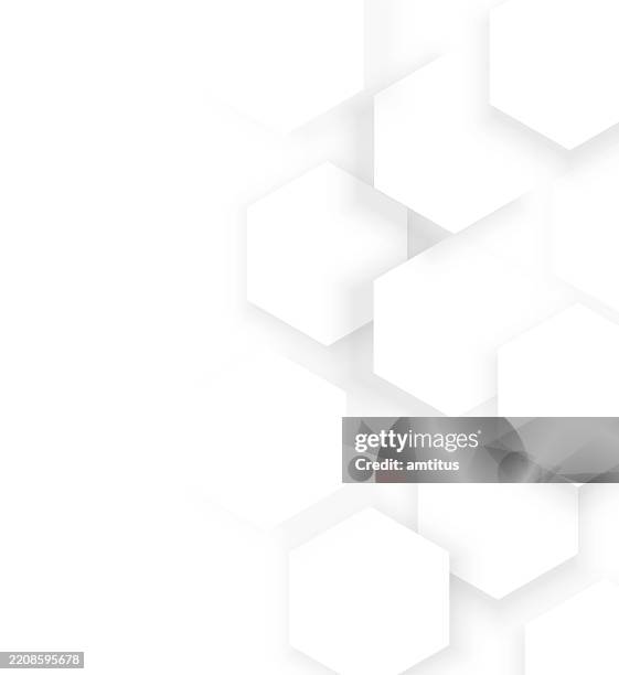 white hexagons template - metal surface stock illustrations