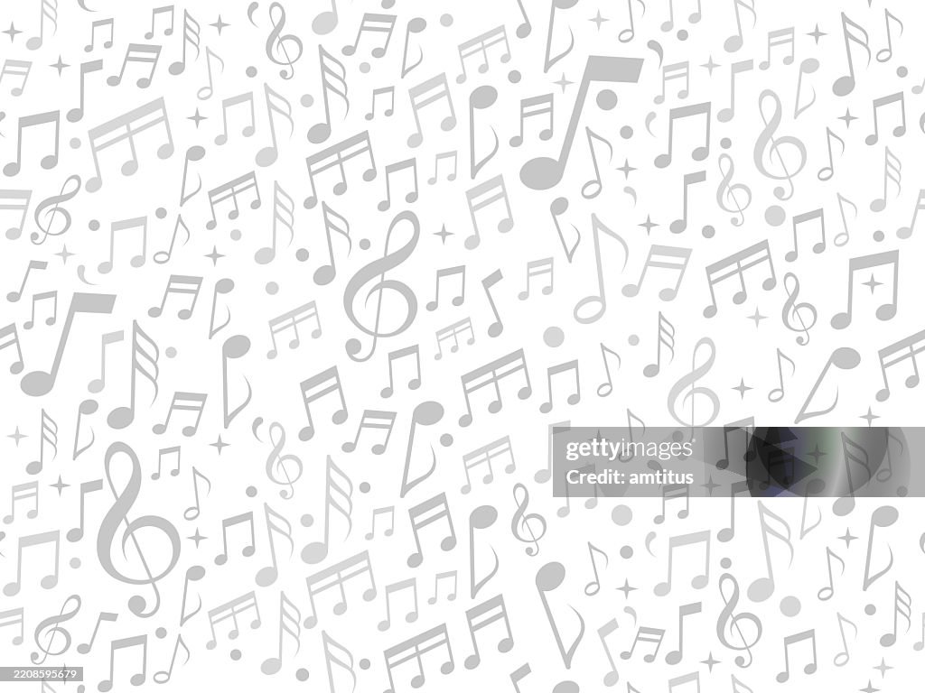 Musical Notes Seamless High-Res Vector Graphic - Getty Images