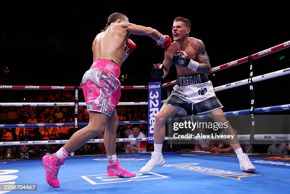 Boxer Tom Rafferty Jack Rafferty punches Cory O'Regan during the Commonwealth Boxing ...