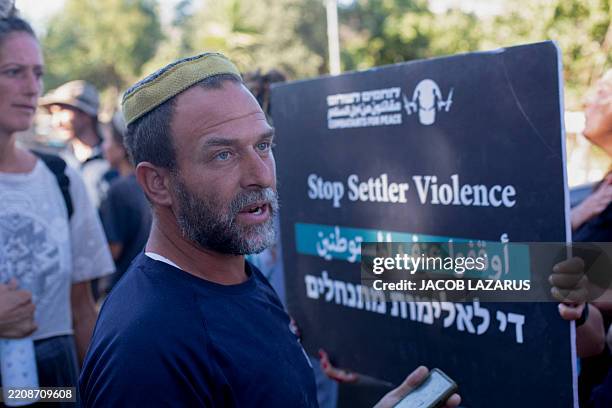 Left-wing activists, joined by Rabbis for Human Rights and Combatants for Peace, enter the Kasiya family's land in Al-Makhrour to reclaim it from...