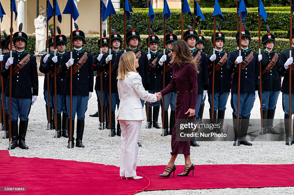 Italian Prime Minister Meets Her Majesty Queen Rania Of Jordan