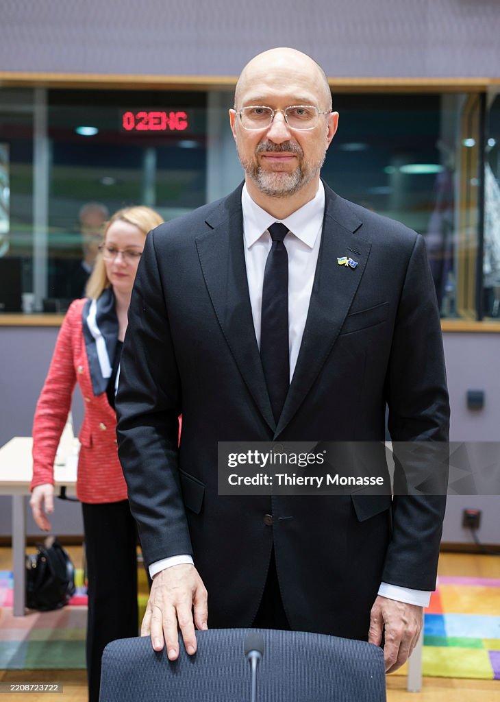 Shmyhal Prime Minister of Ukraine Denys Anatoliiovych Shmyhal attends the ...