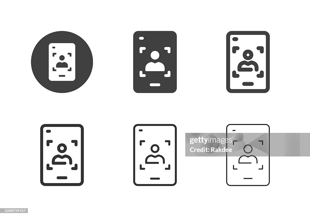 Mobile Personal Recognition Icons - Multi Series