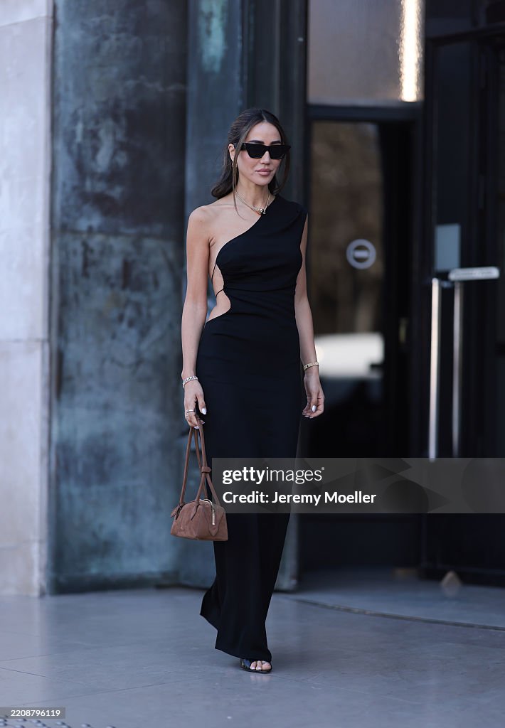 Street Style - Paris Fashion Week - Womenswear Fall/Winter 2025/2026 - Day Four