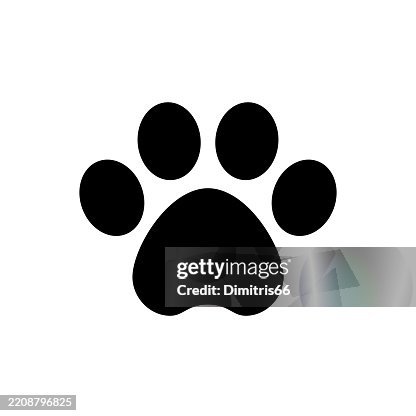 Paw print solid icon Paw print solid icon