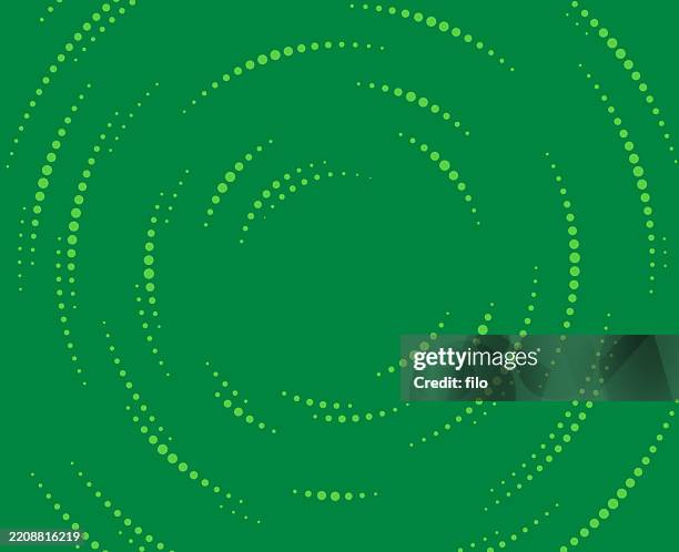 green dot spiral background - pool splash stock illustrations
