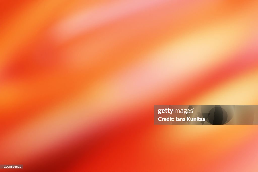 Abstract smooth bright yellow, orange color light gradient texture background. Futuristic 3D pattern. Design element. Copy space, place for text. Neon empty, blank banner.