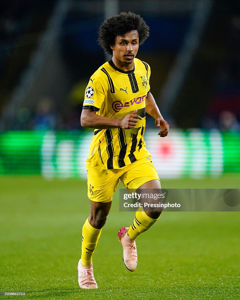 Adeyemi Running Karim Adeyemi of Borussia Dortmund during the UEFA Champions League ...