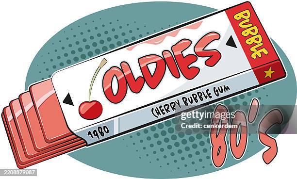 ilustraciones, imágenes clip art, dibujos animados e iconos de stock de chicle - listo para comer ilustraciones de stock