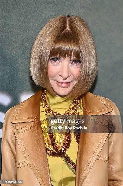 Anna Wintour at "The Last 5 Years" Broadway Opening Night at Hudson Theatre on April 06, 2025 in New York City.