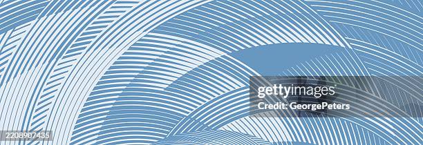 technology background with curved stripes - clouds timelapse stock illustrations