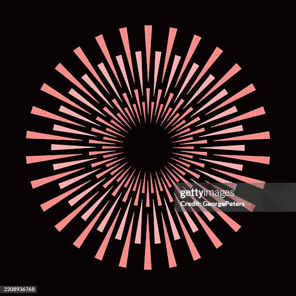illustrations, cliparts, dessins animés et icônes de sunburst avec faisceaux lumineux - couleur irisée