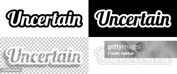 Uncertain Text For Design Blank White And Black Backgrounds Line Text ...