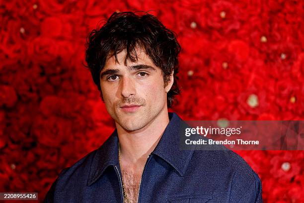 Jacob Elordi attends the Australian premiere of "The Narrow Road To The Deep North" at Hoyts Entertainment Quarter on April 07, 2025 in Sydney,...
