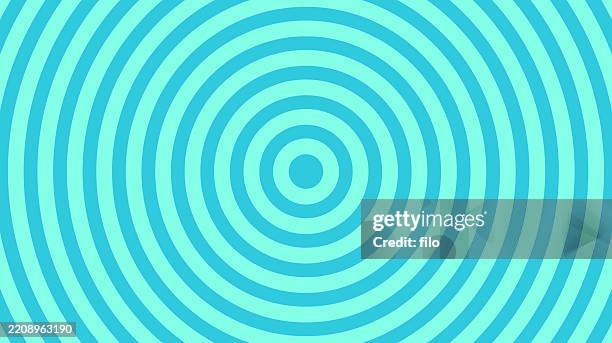 concentric circles blue round abstract background - pool splash stock illustrations