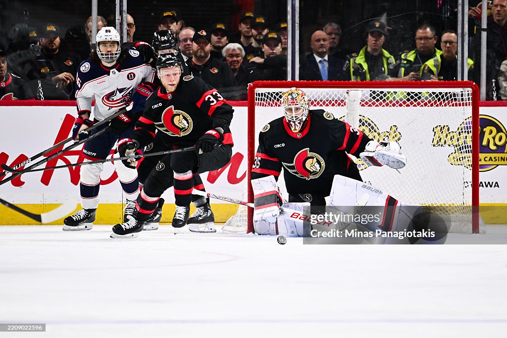 Columbus Blue Jackets v Ottawa Senators