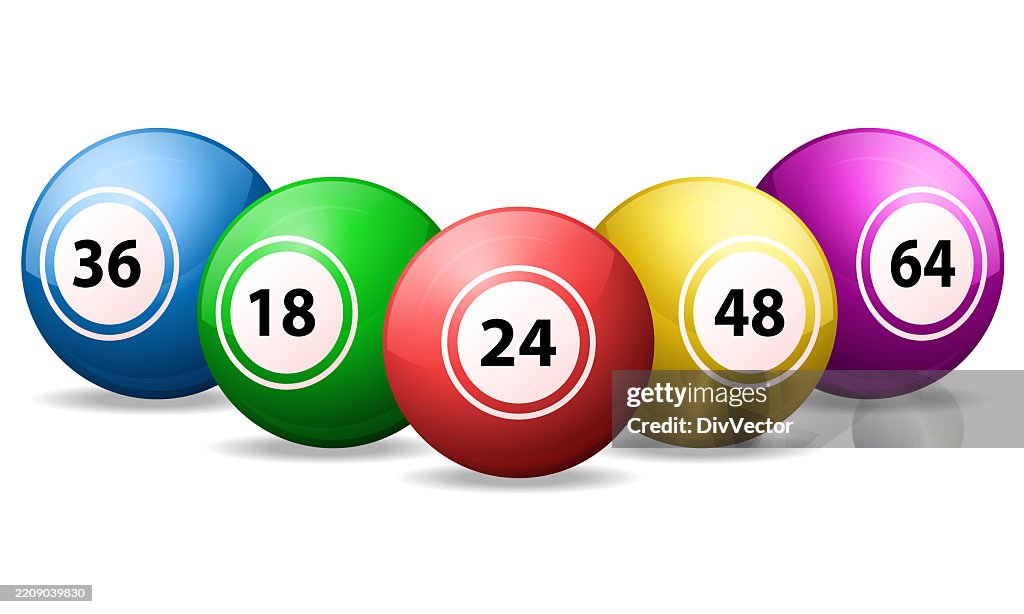Bingo balls vector illustration