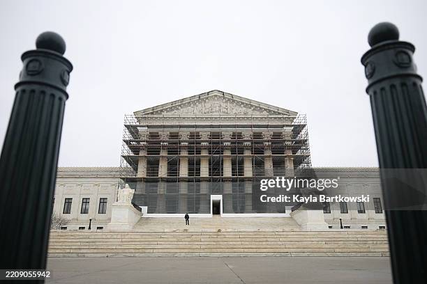 The U.S. Supreme Court is seen on April 07, 2025 in Washington, DC. On Monday, the Trump administration requested that the Supreme Court block a...