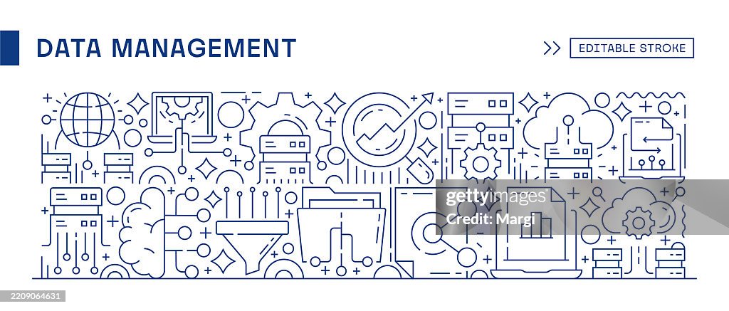 Database Update Banner Data Management Web Banner Template High-Res Vector Graphic - Getty Images