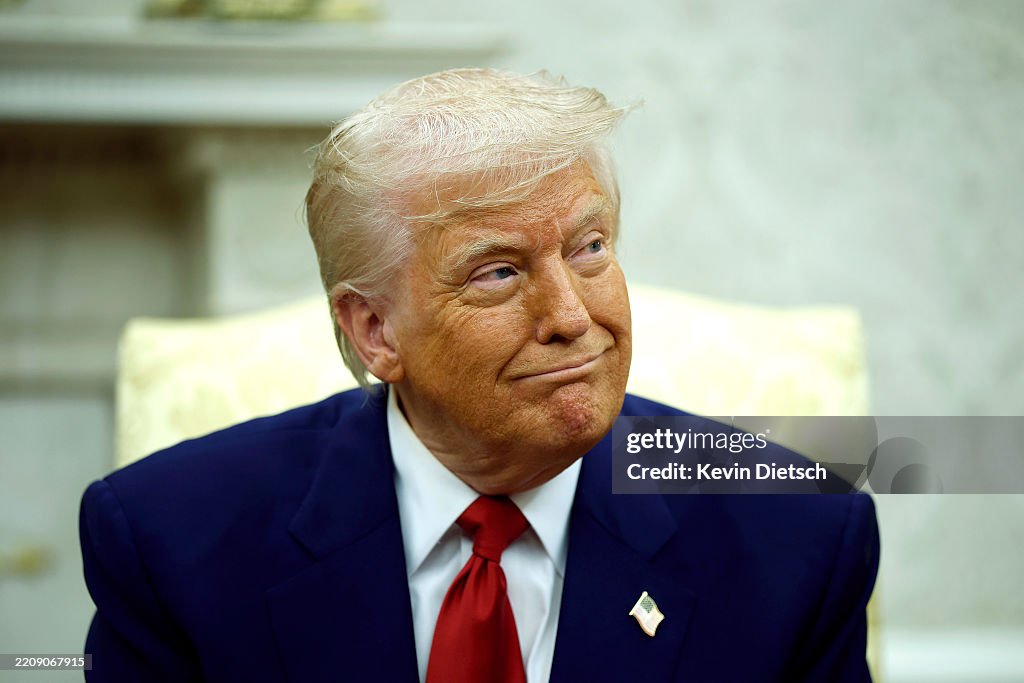 President Trump Meets With Visiting Israeli PM Netanyahu At The White House