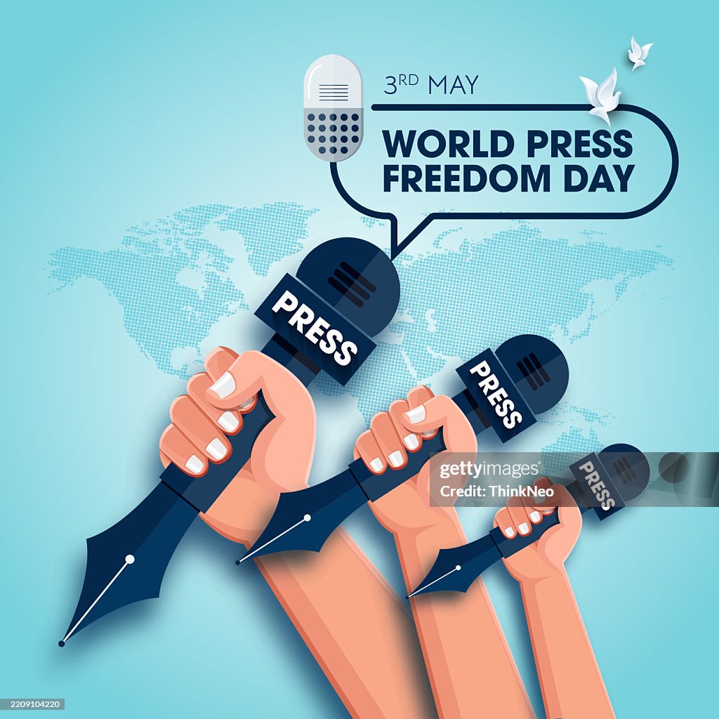 Freedom Post Social Media Post Template For World Press Freedom Day High-Res Vector ...