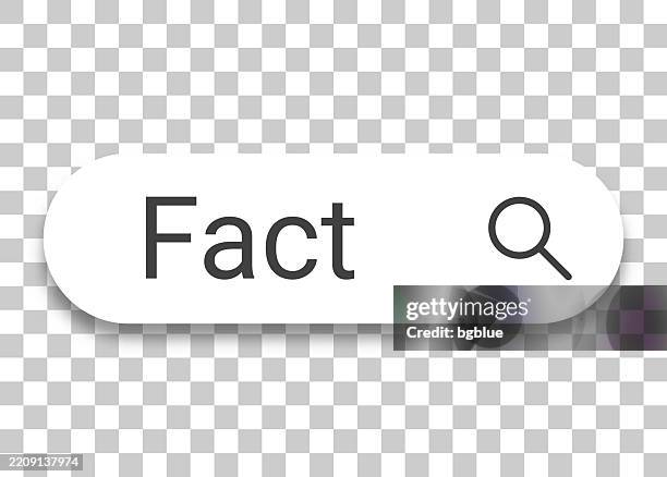 fact - search bar on transparent background - fact stock illustrations