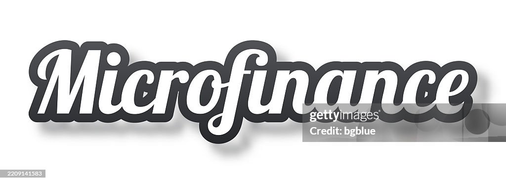Microfinance Computer Background Microfinance 3d Text With Shadow On White Background High-Res Vector ...