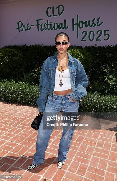 Lori Harvey attends the CLD PR Pre-Festival House 2025 on April 08, 2025 in Beverly Hills, California.