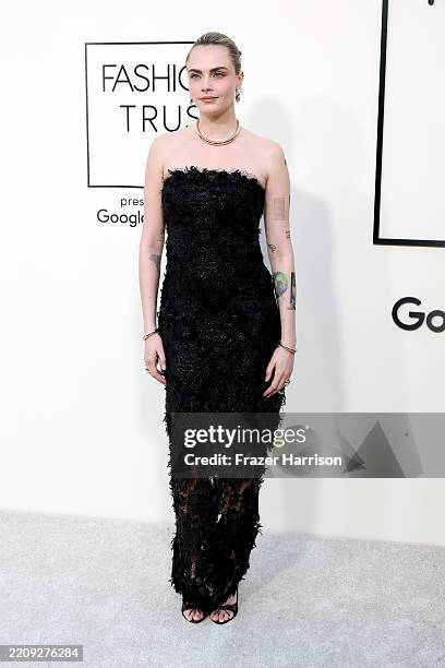 Cara Delevingne attends the Fashion Trust U.S. Awards 2025 at The Lot at Formosa on April 08, 2025 in West Hollywood, California.