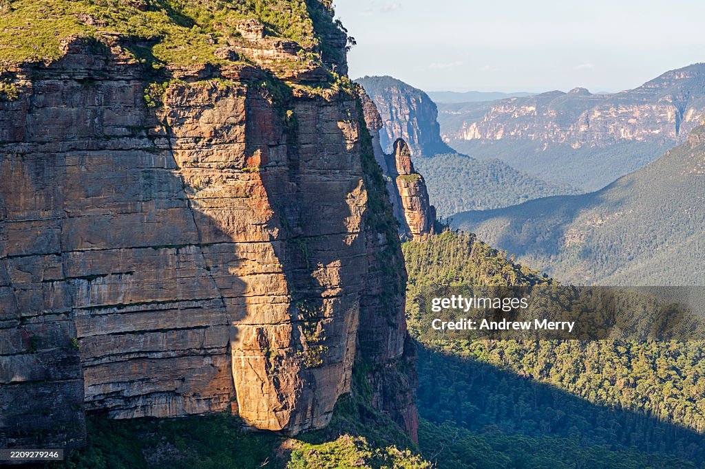 Sandstone cliffs, Grose Valley Blue Mountains Australia