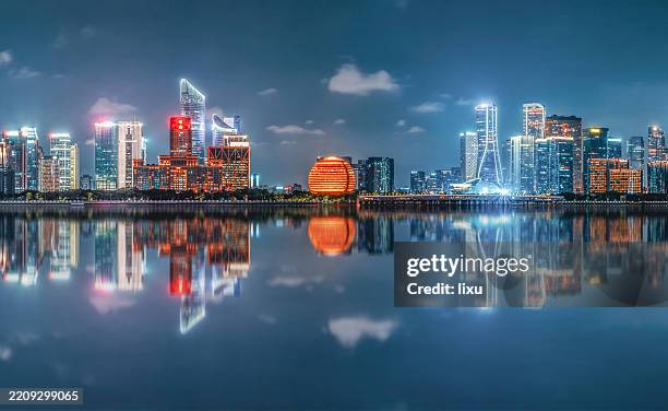 qianjiang new city cbd, hangzhou, china - hangzhou stock pictures, royalty-free photos & images