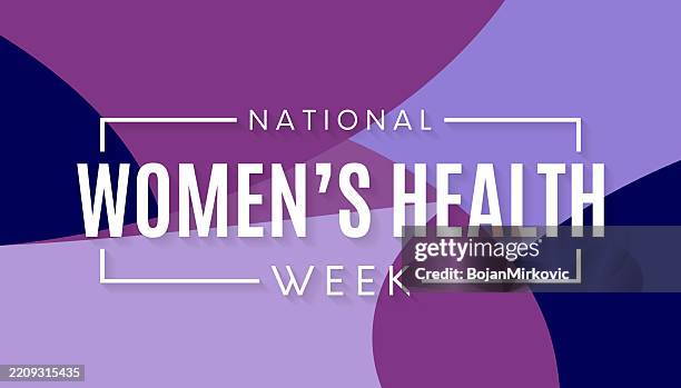 national women's health week abstract poster. vector - health card stock illustrations