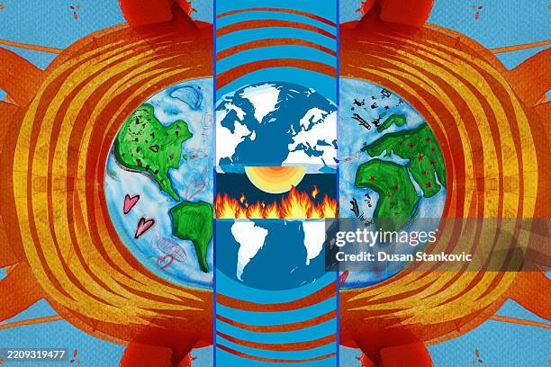 stockillustraties, clipart, cartoons en iconen met global warming 2025 - nationale boomfeestdag