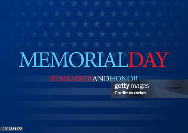 memorial day american flag background - memorial day vector stock illustrations