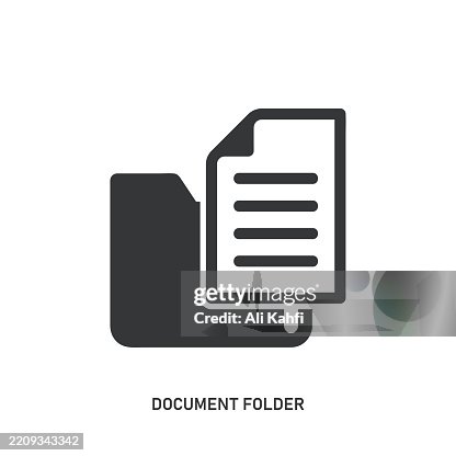 Document Folder glyph solid icon. Solid icon that can be applied anywhere, simple, pixel perfect and modern style. Document Folder glyph solid icon. Solid icon that can be applied anywhere, simple, pixel perfect and modern style.