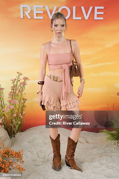 Leonie Hanne at Revolve Festival: The Eighth Annual Fashion, Music and Lifestyle Event on April 12, 2025 in Thermal, California.