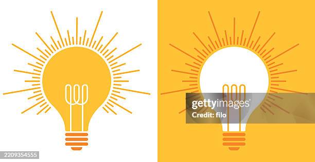 light bulb design element - edison light bulb stock illustrations