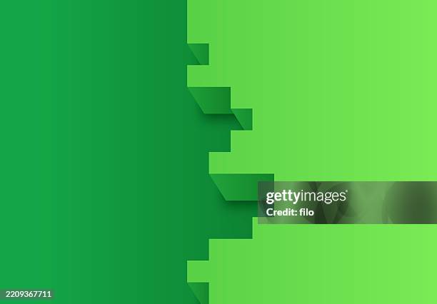 green pixel break video game modern background - breaking through barriers stock illustrations