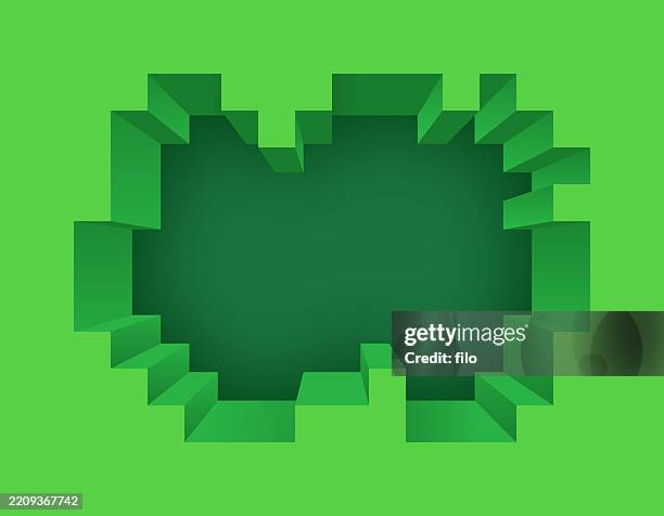 green pixel break video game modern background - dynamite stock illustrations
